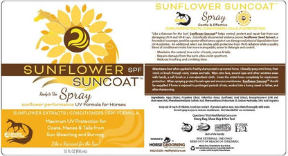Healthy Haircare Sunflower Suncoat SPF 32 fluid ounces bottle for sun protection
