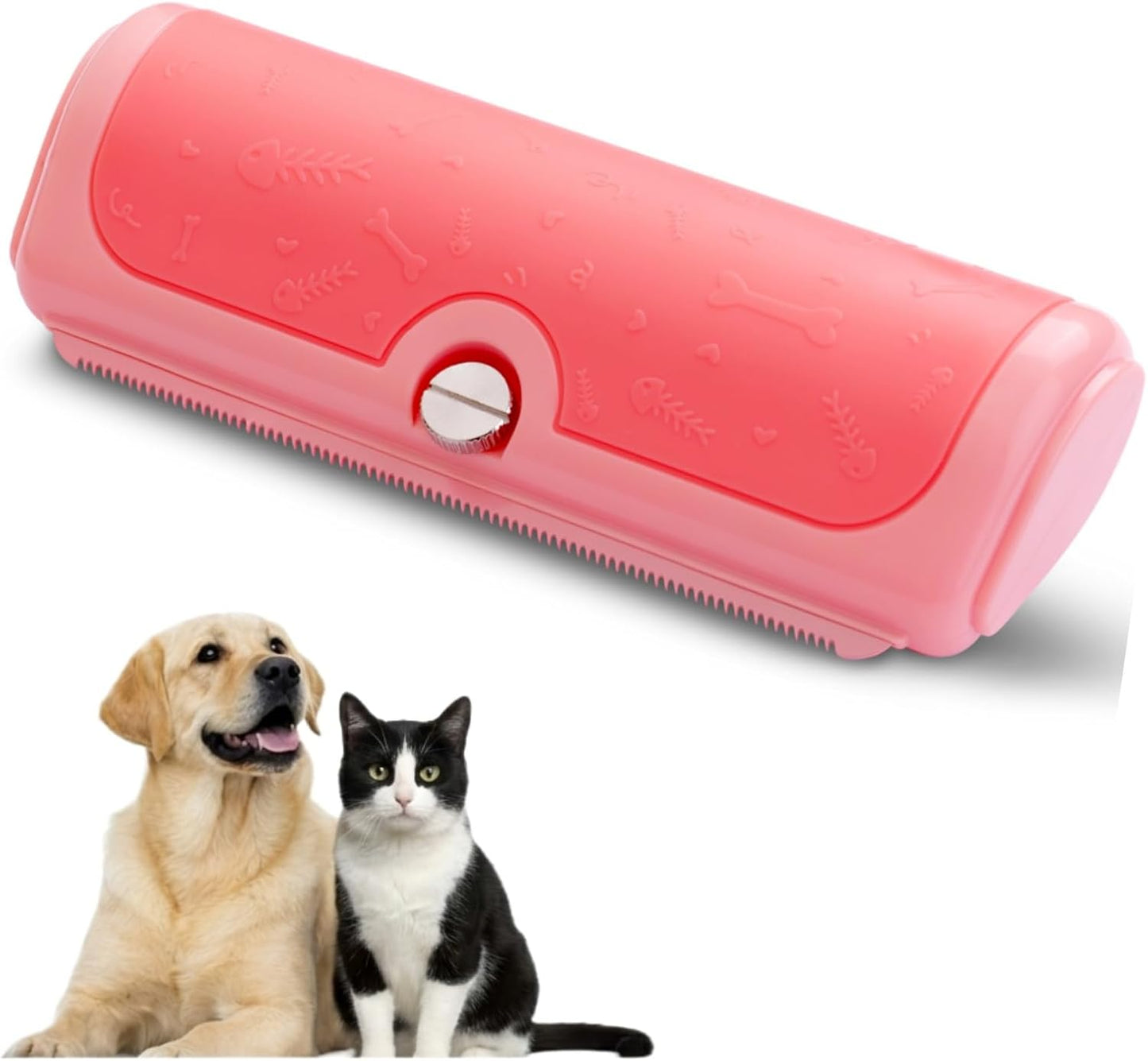 Smobusi lightweight cat and dog fur remover blade being cleaned after a grooming session