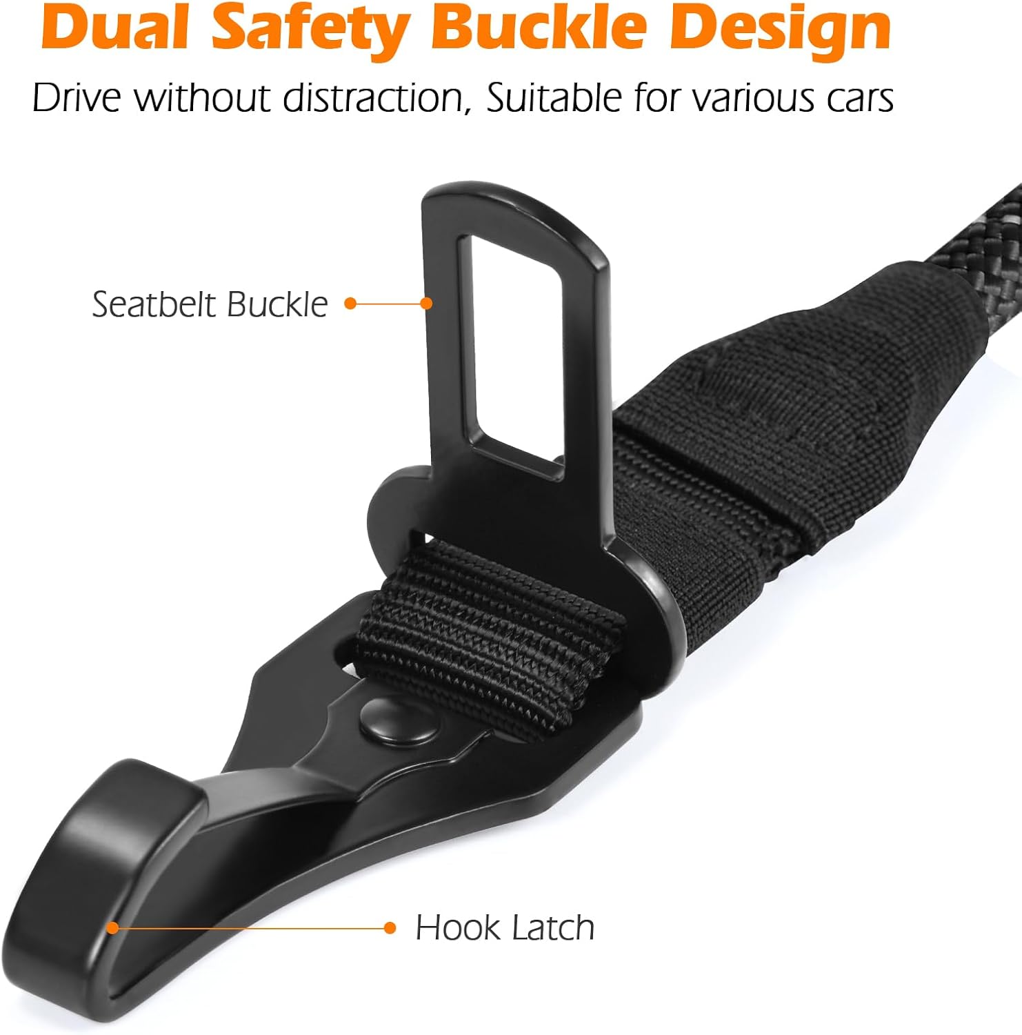 PetBonus dog safety tether with metal carabiner