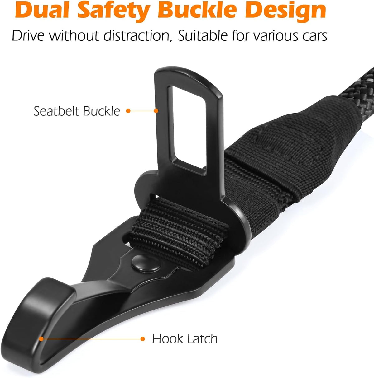 PetBonus dog safety tether with metal carabiner
