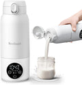 Edenpeer portable bottle warmer front view in white finish.