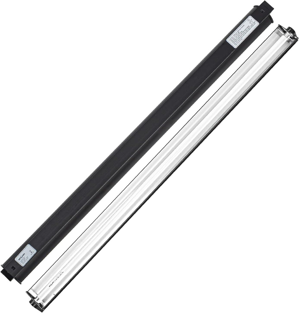 REPTI ZOO 24W Reptile T5 HO UVB Lighting Combo Kit, 22" Light Fixture Reptile Terrarium Hood, with Detachable Curved Reflector and 5.0 UVB T5 Lamp Bulb, ETL certificated - Image 9