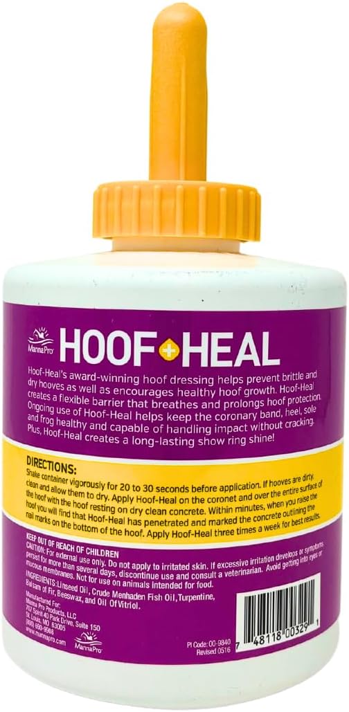 Cut-Heal Hoof Heal 32 Fluid Ounces bottle deep penetrating formula for horses