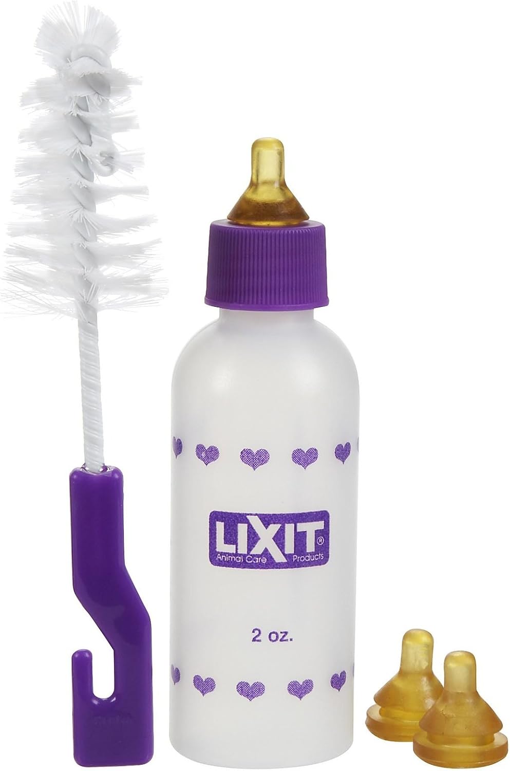 Lixit USA made pet nursing bottle kit lifestyle display
