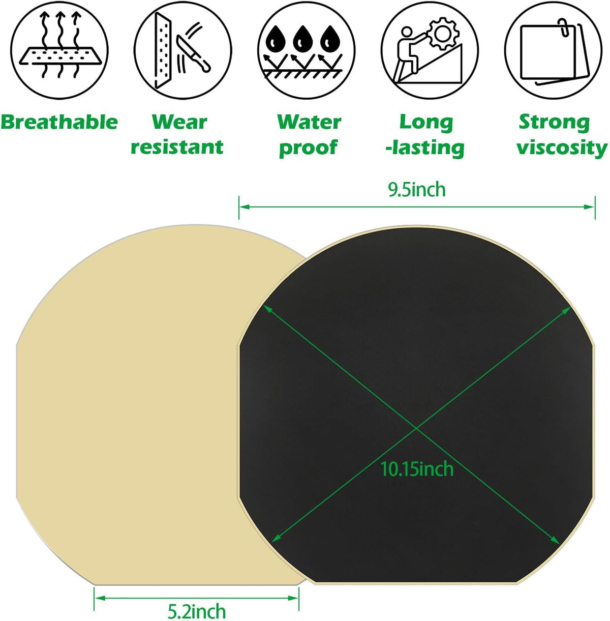 EPICHORIZON breathable equine wrap applied securely to the bottom of a cleaned horse hoof.