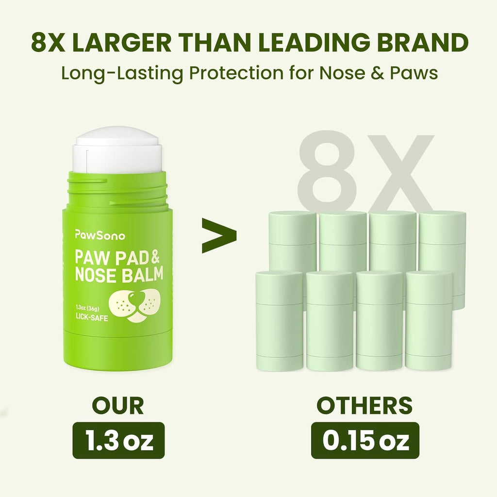 Dog walking on pavement with PawSono protection