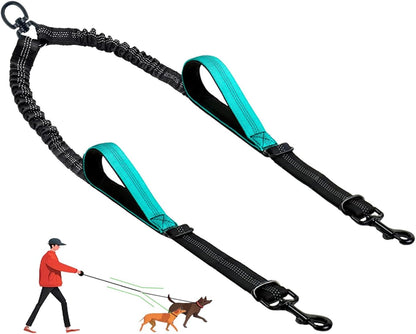 LEOSASA no pull double leash package overview for medium large dogs