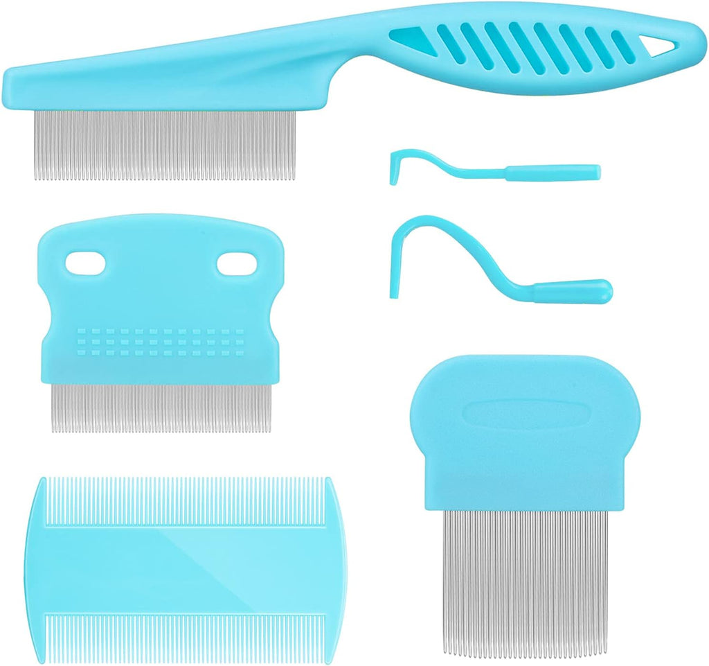 Cat & Dog Grooming Set - Fine Tooth Comb For Grooming And Removing Dandruff Flakes Remove Float Hair Tear Marks (pink) - Image 10