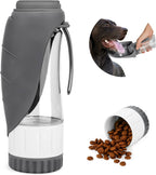 TIOVERY Upgraded Dog Water Bottle, Portable Dog Cat Puppy Pet Water Dispenser Feeder with Drinking Cup and Food Container Leak Proof for Outdoor Walking, Travel, Hiking 12OZ - Image 10