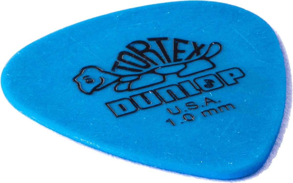 Authentic USA imported Jim Dunlop standard shape guitar picks for electric guitar players.