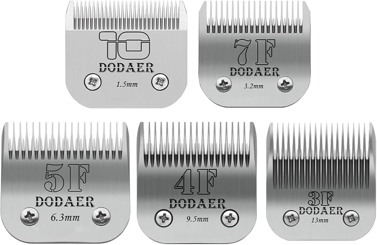 3 Pack 10# Detachable Pet Dog Grooming Ceramic Blades,Compatible with Andis,Oster A5,Wahl KM-10 Series,Size #10 Blade 1/16-Inch 1.5MM Cut Length - Image 9