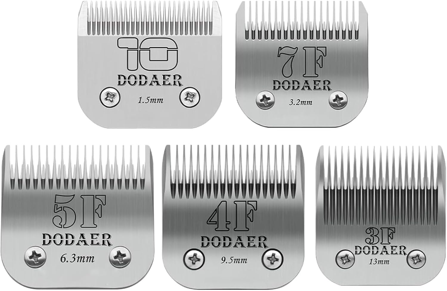 3 Pack 10# Detachable Pet Dog Grooming Ceramic Blades,Compatible with Andis,Oster A5,Wahl KM-10 Series,Size #10 Blade 1/16-Inch 1.5MM Cut Length - Image 9