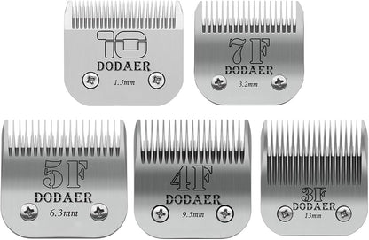 3 Pack 10# Detachable Pet Dog Grooming Ceramic Blades,Compatible with Andis,Oster A5,Wahl KM-10 Series,Size #10 Blade 1/16-Inch 1.5MM Cut Length - Image 9