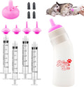 Xuanda pet feeding nipple with syringe front view soft silicone nursing kit for puppies