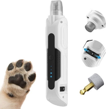 Papifeed High Torque Dog Nail Grinder front view with LED light