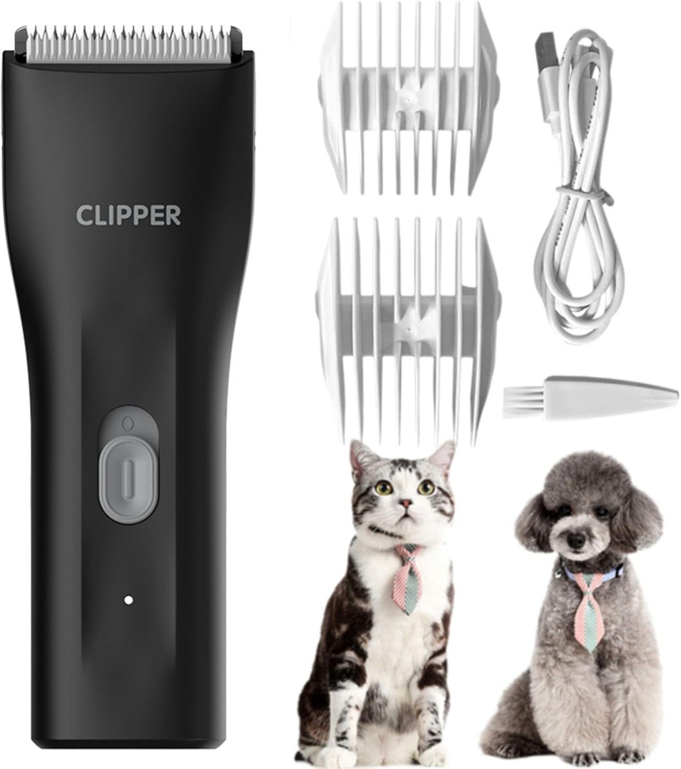 Dog Grooming Kit Clipper for Thick Coat Low Noise Cordless Cat Hair Trimmer Rechargeable Shaver Pet Grooming Tools for Small and Large Animals - Image 11