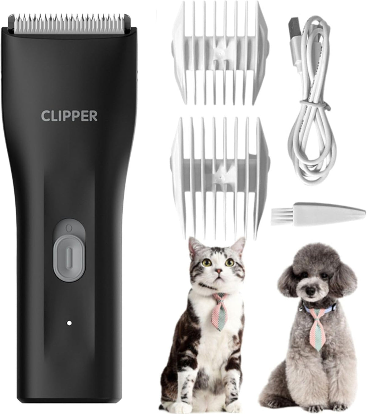Dog Grooming Kit Clipper for Thick Coat Low Noise Cordless Cat Hair Trimmer Rechargeable Shaver Pet Grooming Tools for Small and Large Animals - Image 11