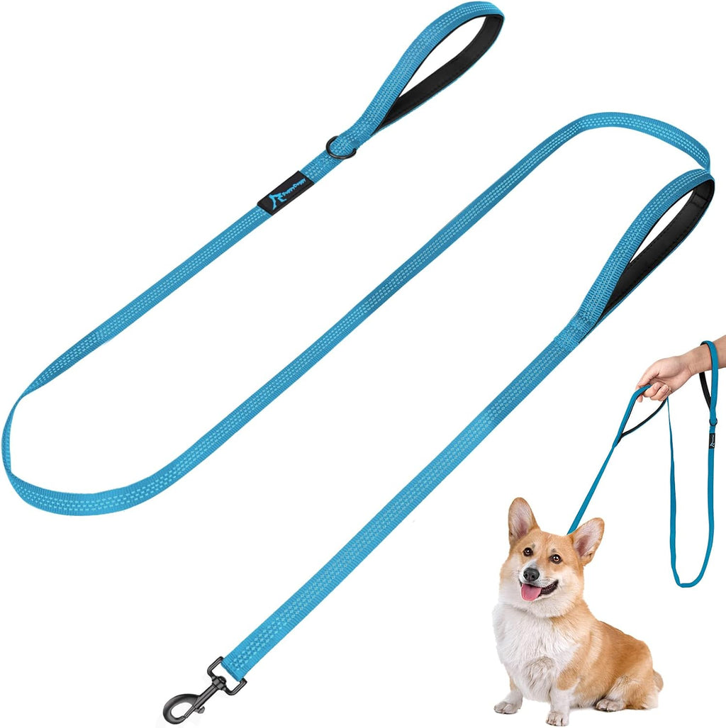 Dog Leash for Small to Medium Dogs 6 ft x 0.6" with 3 Reflective Stitching and 2 Traffic Padded Handles Dog Lead/Rope, Pet Leash for Running Walking Training (Pink 1 Pack - 6 ft x 0.6 in) - Image 10