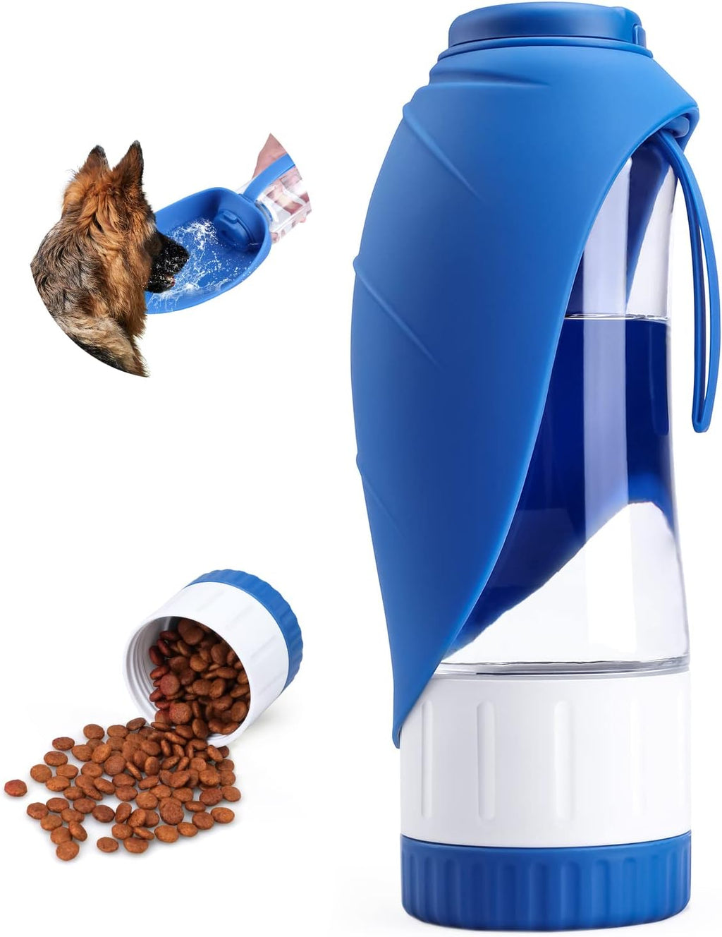 TIOVERY Upgraded Dog Water Bottle, Portable Dog Cat Puppy Pet Water Dispenser Feeder with Drinking Cup and Food Container Leak Proof for Outdoor Walking, Travel, Hiking 12OZ - Image 12