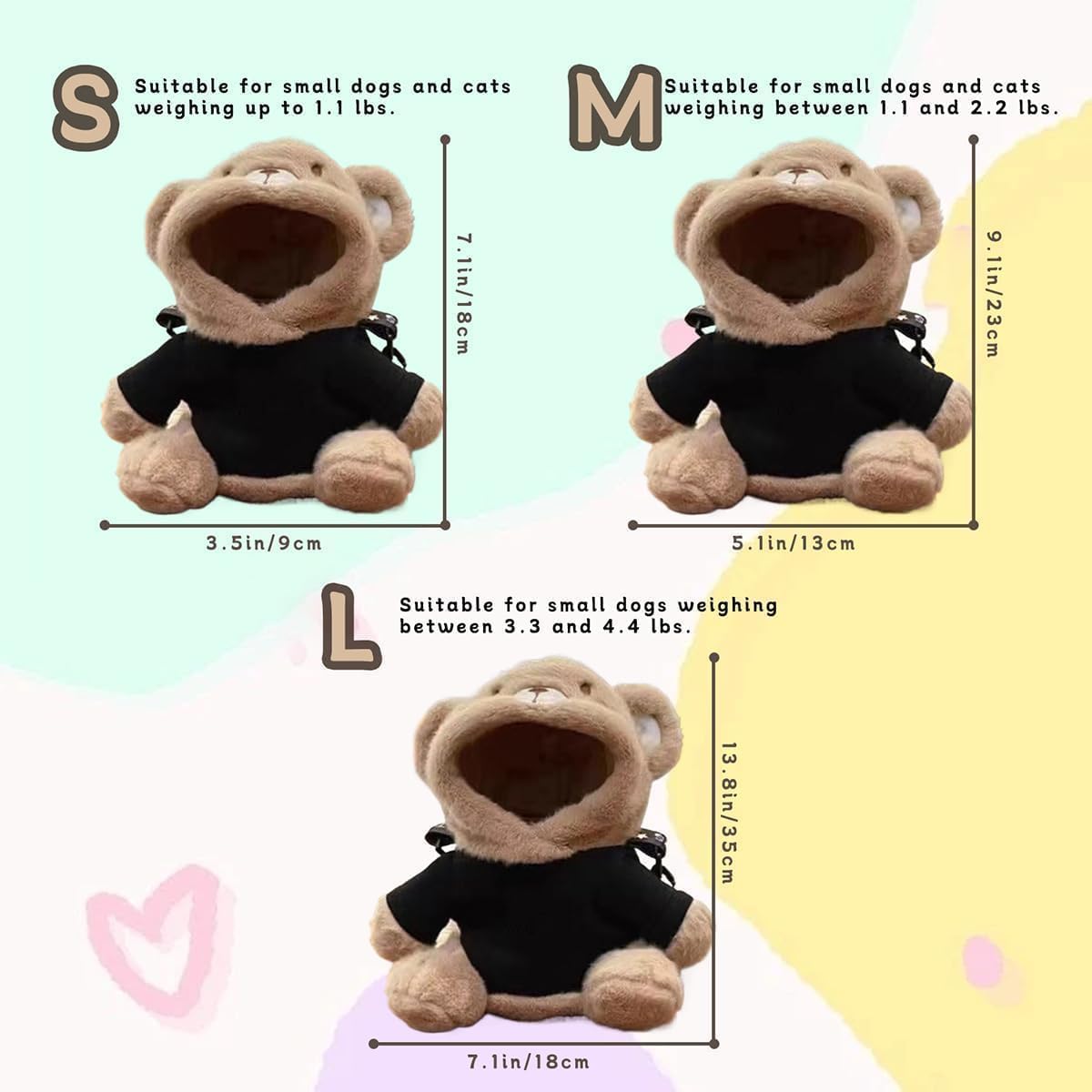 Manon Rosa hands free dog sling carrier for teacup puppies