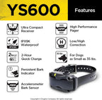 Side profile of Dogtra YS600 no bark collar for dogs