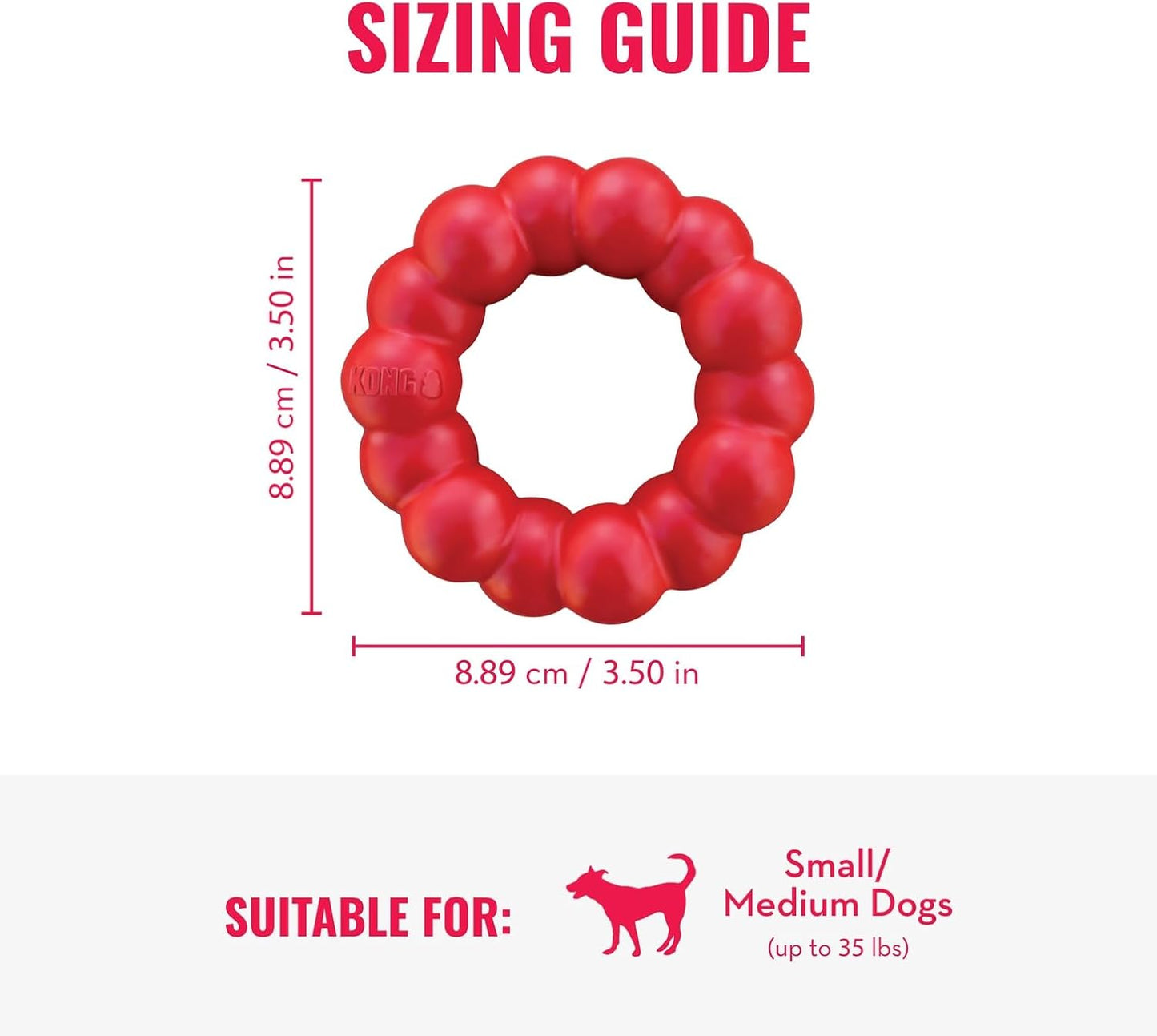 KONG dog chew toy for dental health