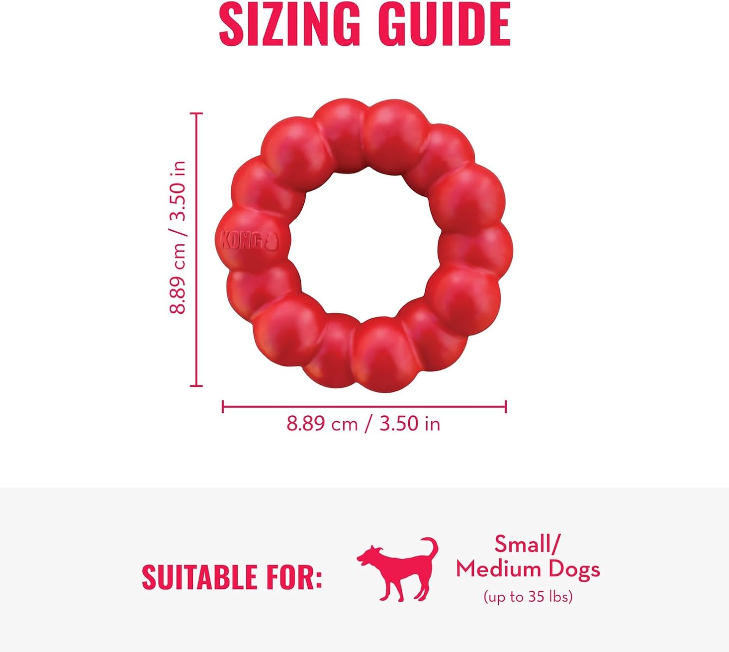 KONG dog chew toy for dental health
