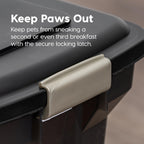 IRIS USA Dog Food Storage Container 58 Lb, Airtight Large Pet Food Storage Bin with Wheels, for Dog Cat Bird Chicken Food, Holds Up to 58 lbs, Keep Fresh, BPA Free, Made in USA, Black - Image 9