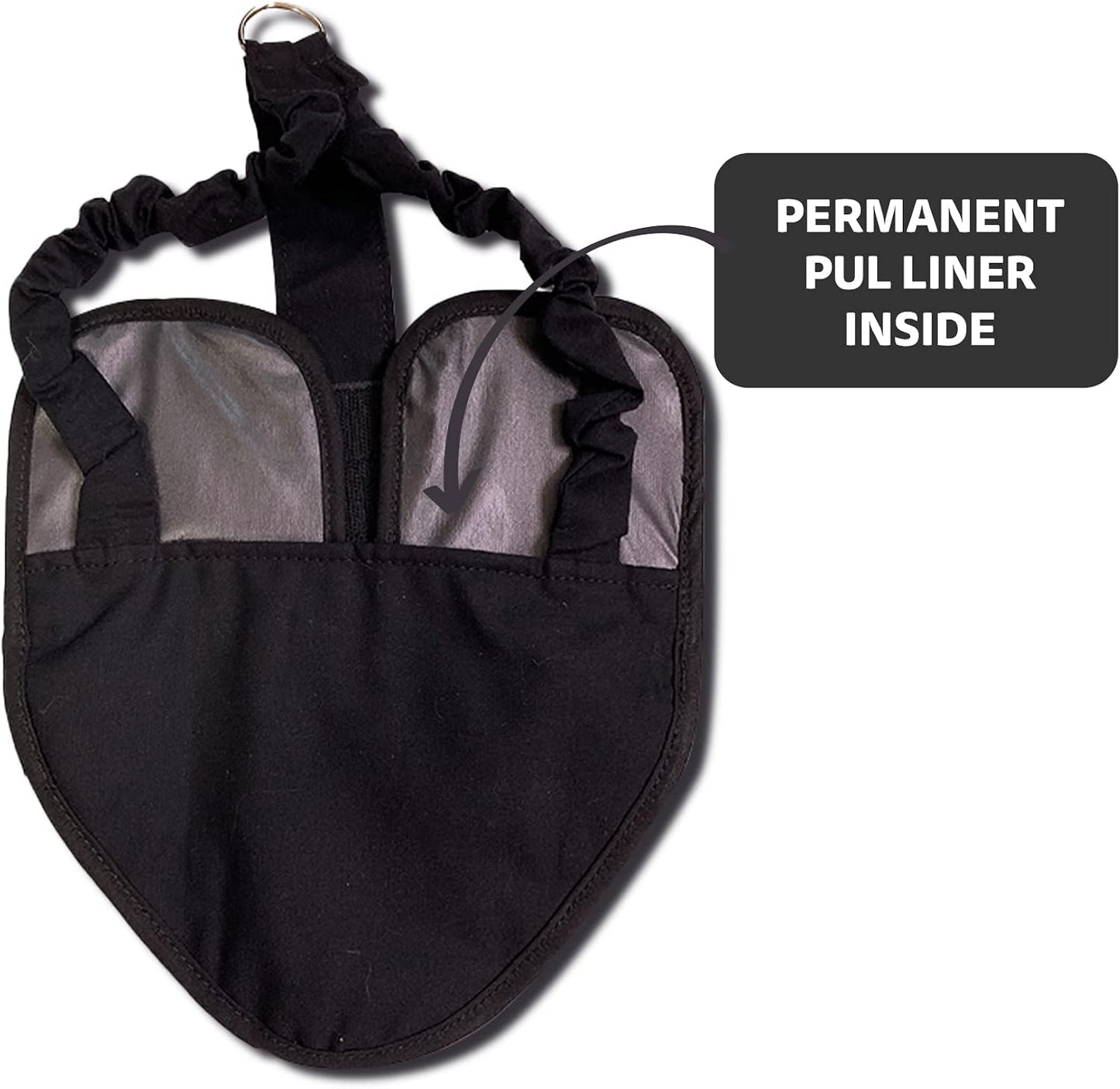 Hen Holster Premium Starter Kit - Bird Diaper, Wrap Around for Hens, Roosters, Ducks - Leak-Proof, Comfortable Bird Harness with Sewn-in Liner, Secure Hook & Loop Closure - Large, Black - Image 9