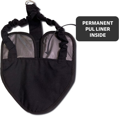 Hen Holster Premium Starter Kit - Bird Diaper, Wrap Around for Hens, Roosters, Ducks - Leak-Proof, Comfortable Bird Harness with Sewn-in Liner, Secure Hook & Loop Closure - Large, Black - Image 9