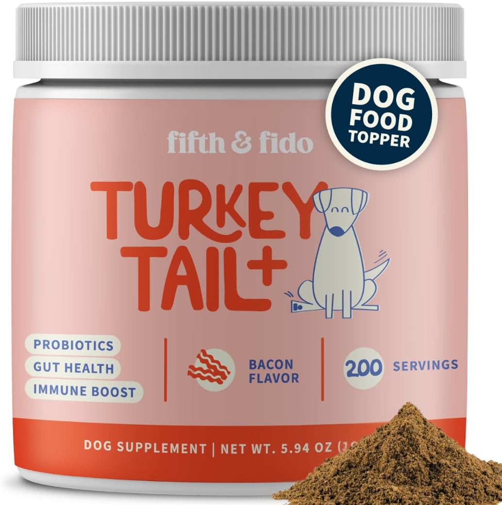 Fifth & Fido Turkey Tail Mushroom for Dogs - Lipoma Treatment for Dogs - Mushroom Supplement with Immune Support for Lipoma, Lumps & Bumps - Premium Pet Vitamins and Supplements Made in USA, 100 Serv. - Image 11