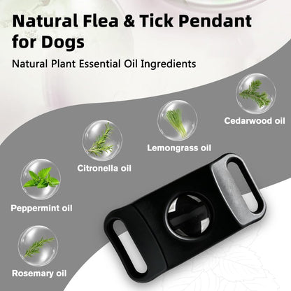 Trihood dog tick repellent tag with silicone buckles