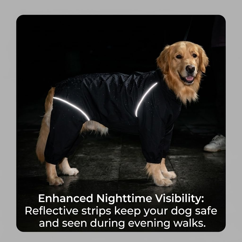 Breathable dog rain apparel with armpit vents and moisture wicking lining