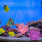TOPZEA brand artificial coral pack showcasing the five inch height and six point twenty five inch length dimensions