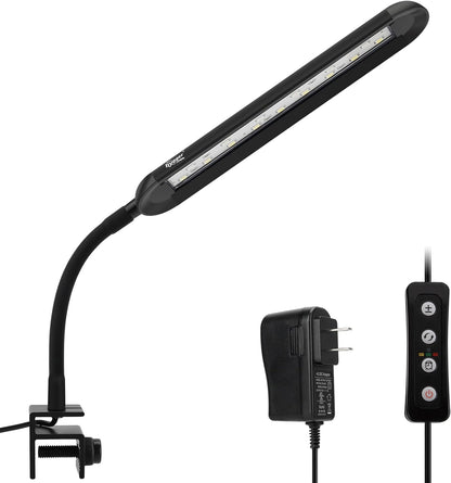 Hygger LED light illuminating a nano freshwater aquarium