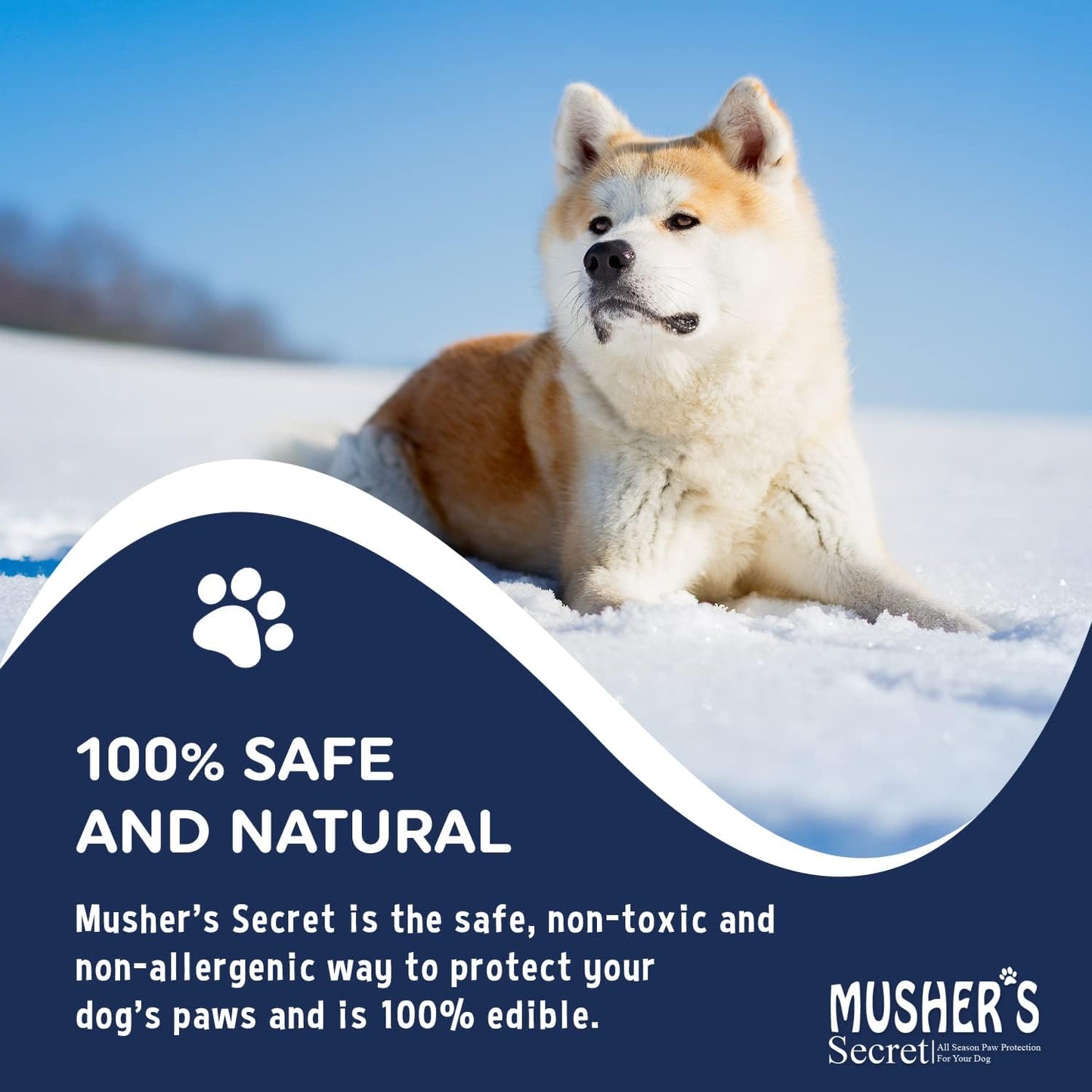 200 gram container of Musher's Secret dog paw protector