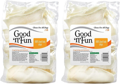 Close up view highlighting the high quality texture of USA imported beef hide chews.