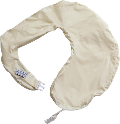 My Brest Friend Organic Cotton Deluxe Nursing Pillow Cover in Cream front view