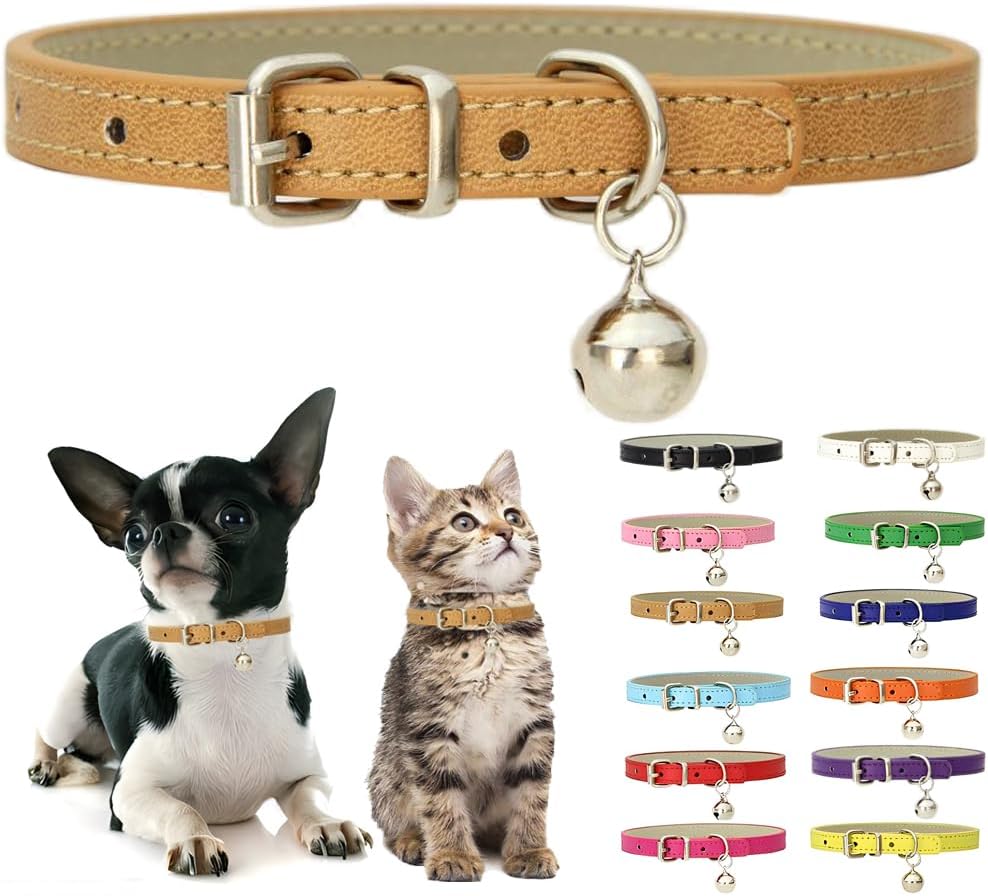 Extra small pink collar for toy breeds and puppies