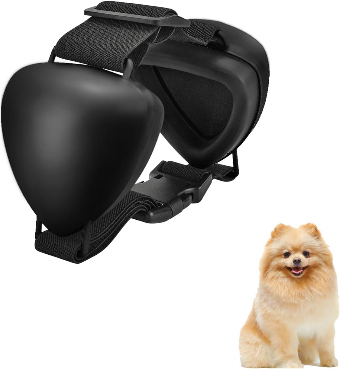 ZOHAN Dog Ear Muffs for Noise Protection, Comfort Dog Noise Cancelling Ear Muffs with Fast Snap Lock for Fireworks, Thunder, Vacuums(Pink,S) - Image 13