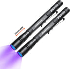 Cosmoing heavy duty pet stain detector showing the battery compartment for Triple-A batteries