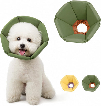 Cat Cone Collar Soft - Adjustable Recovery Collar for Cats & Small Dogs,Cute Waterproof E-Colar to Stop Licking & Scratching After Surgery Elizabethan Neck Cone(Yellow,L) - Image 9