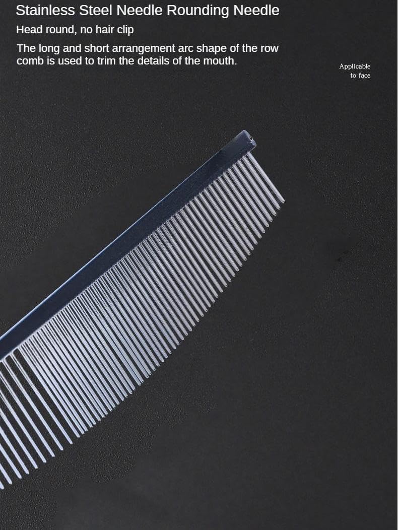 Side profile of arc shaped cat and dog grooming tool