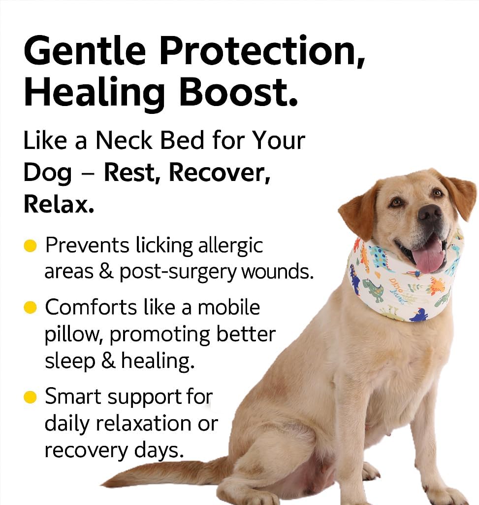 LovinPet protective pet cushion collar showing adjustable strap design.