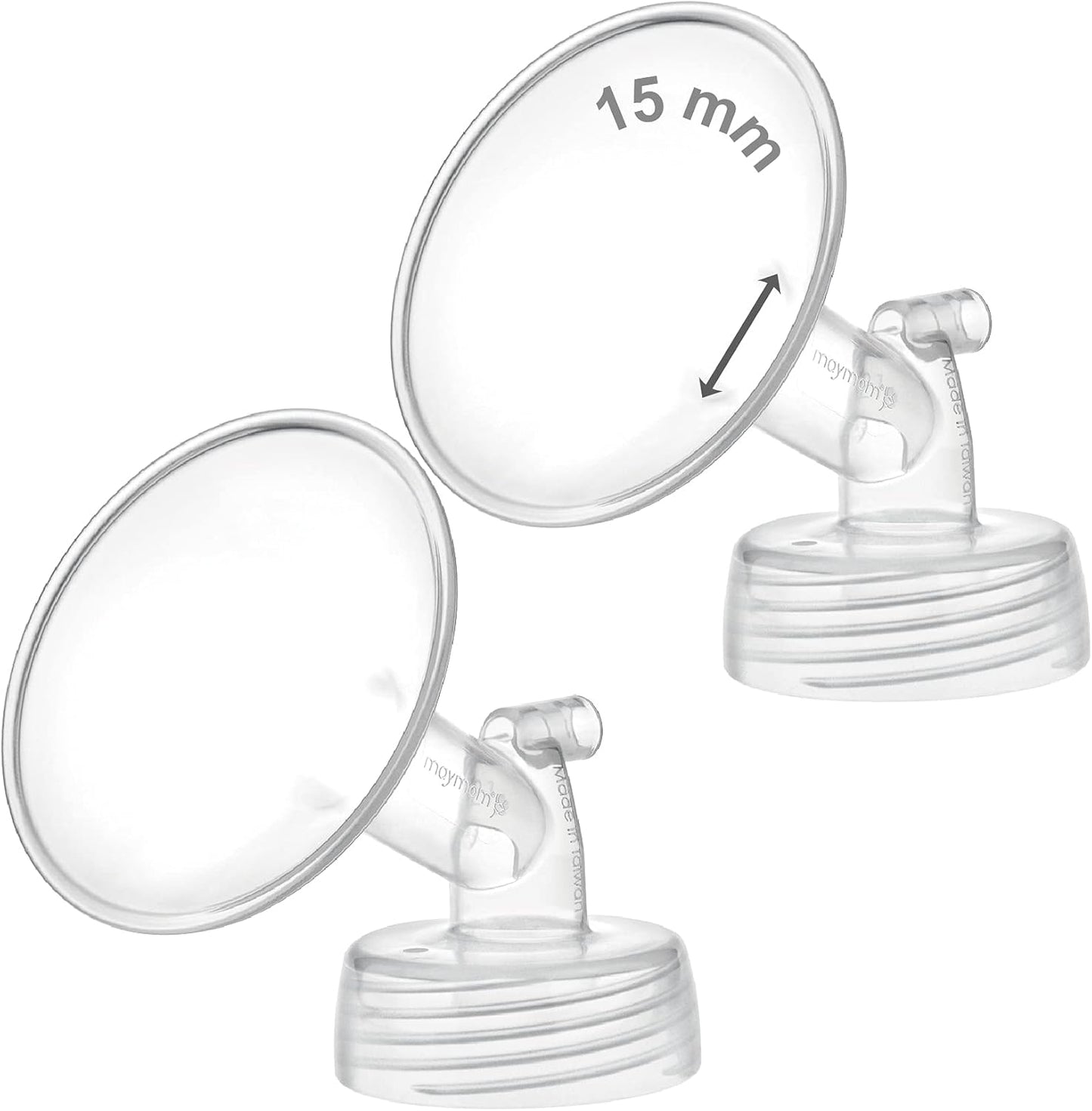 Maymom 15mm wide neck flange set for Spectra and Ameda pumps
