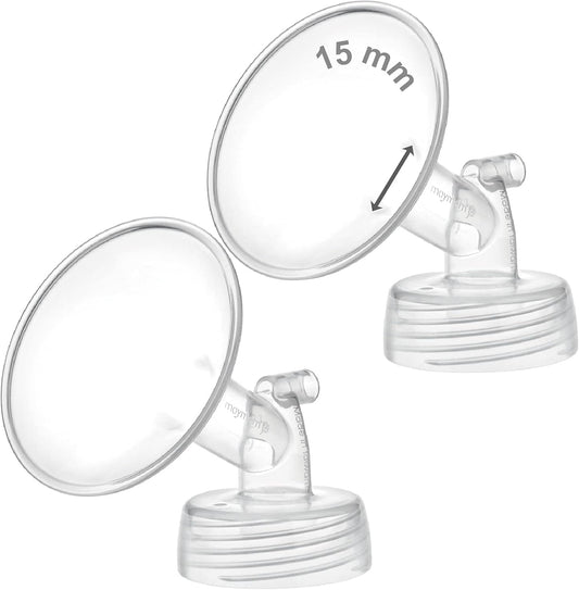 Maymom 15mm wide neck flange set for Spectra and Ameda pumps