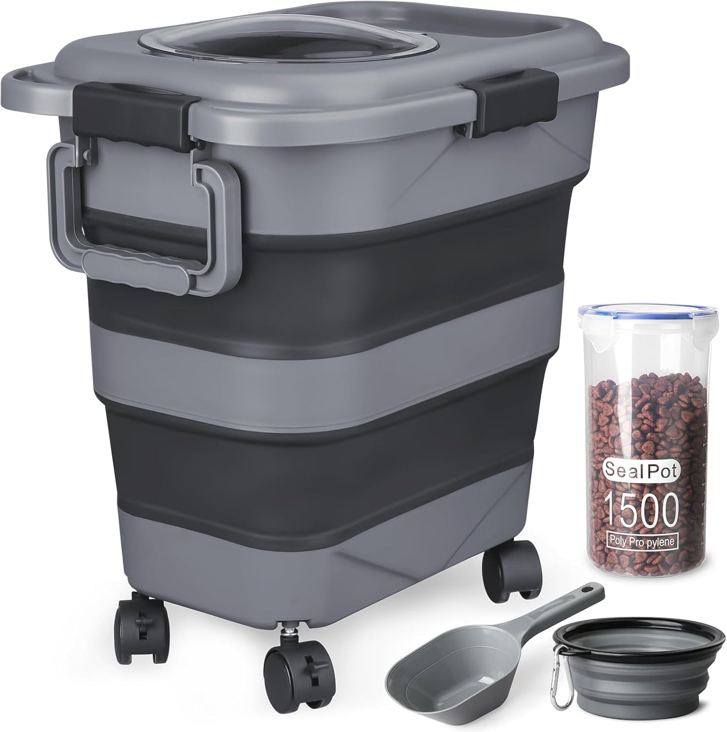 Tiovery dog food storage container front view