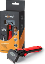 Deshedding Dog Brush for Short/Medium Hair (Medium,Red) - Gentle Deshedding Tool for Dogs & Cats - Reduces Shedding, Without damaging Topcoat. Removes Loose Fur & Dead Undercoat. - Image 13