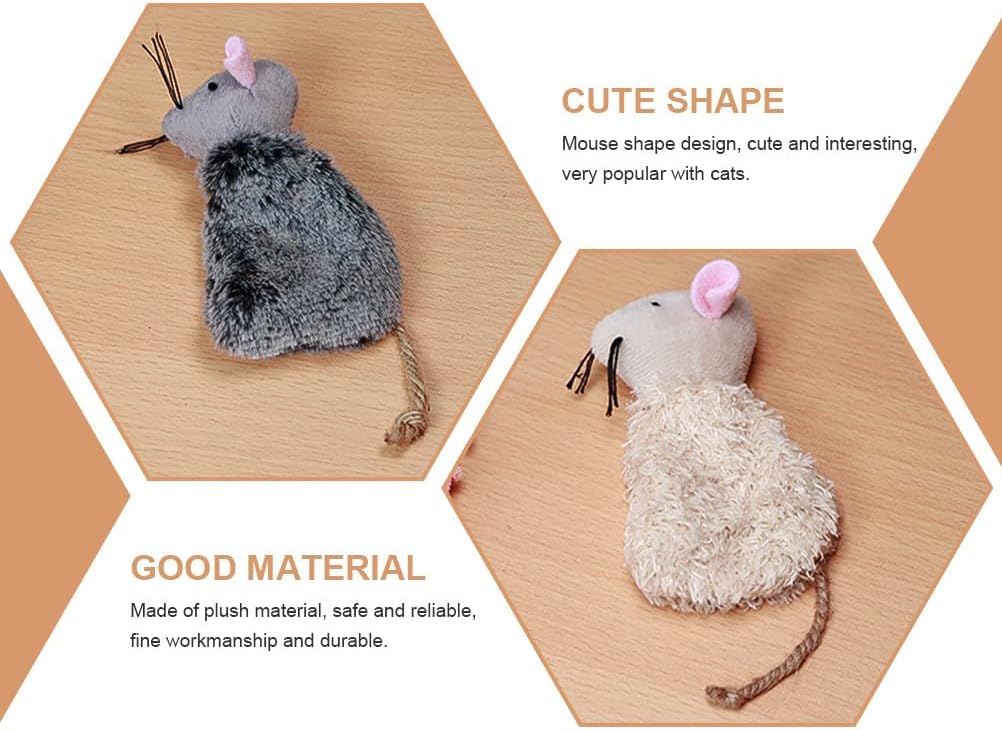 Six piece set of cartoon cat toys designed for healthy indoor exercise