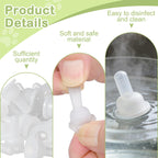 Gatuida flexible pet nurser nipples showcasing the anti collapse design under gentle pressure testing.
